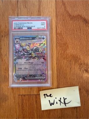 2025 Pokemon Pre En #060 Umbreon ex Suprise Box Exclusive PSA 9 MINT